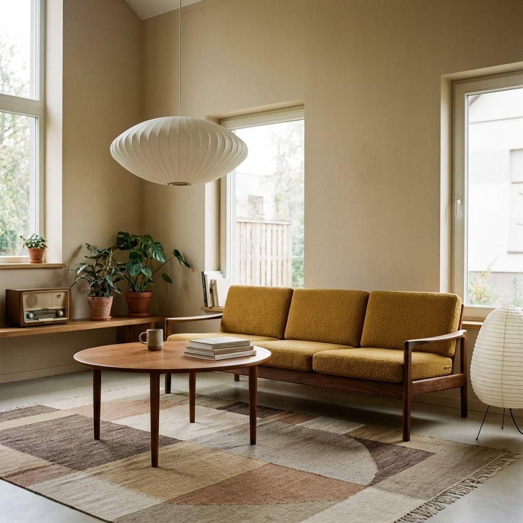 Pokój w stylu Mid-Century